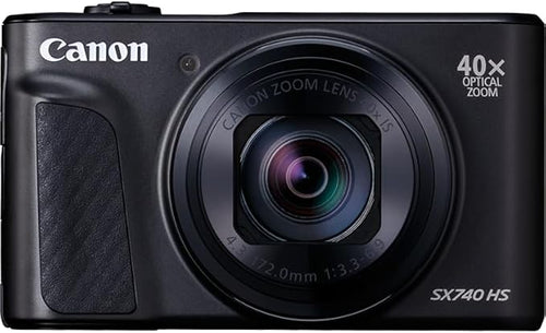 Canon PowerShot SX740 HS Lite Edition Digital Camera (20.3 MP, 40x Optical Zoom, 7.5 cm (3 Inch) Display, DIGIC 8, 4K Ultra HD, HDMI, Wi-Fi, Bluetooth, Automatic Aperture, Automatic Timer, Black