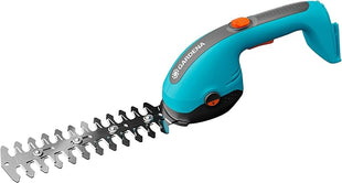 Gardena cordless grass and shrub shears PowerCut 20/18 V P4A solo: Hedge & lawn garden shears, grass blade cutting width 8 cm, shrub blade 20 cm, easy blade replacement, excl. battery (14750-55)