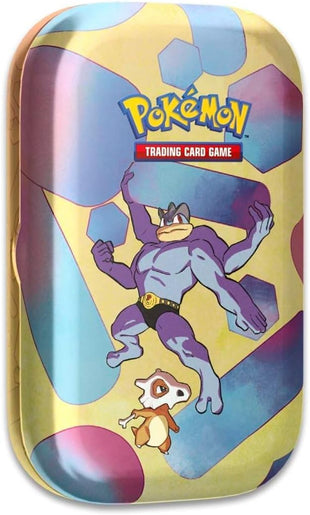 Pokemon TCG: Scarlet & Violet—151 Mini Tin – Machamp and Cubone (2 Booster Packs, 1 Coin & 1 Art Card)