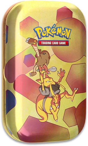 Pokemon TCG: Scarlet & Violet—151 Mini Tin – Kadabra and Hitmonlee (2 Booster Packs, 1 Coin & 1 Art Card)