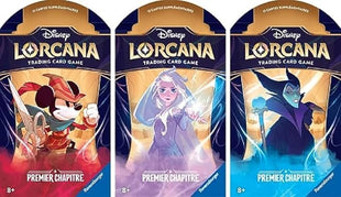 Ravensburger - Disney Lorcana: First Chapter - Trading Card Game - Booster of 12 Cards Including One Brilliant - Ages 8 and Above - French Version
