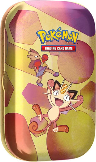 Pokémon TCG: Scarlet & Violet—151 Mini Tin – Meowth (2 Booster Packs, 1 Coin & 1 Art Card)