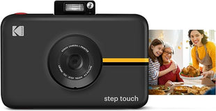 KODAK Step Touch Instant Camera With 3.5 Inch LCD Touchscreen Display (Black) Bluetooth Printer With ZINK Technology, 1080p HD Video, 10x Zoom & KODAK App
