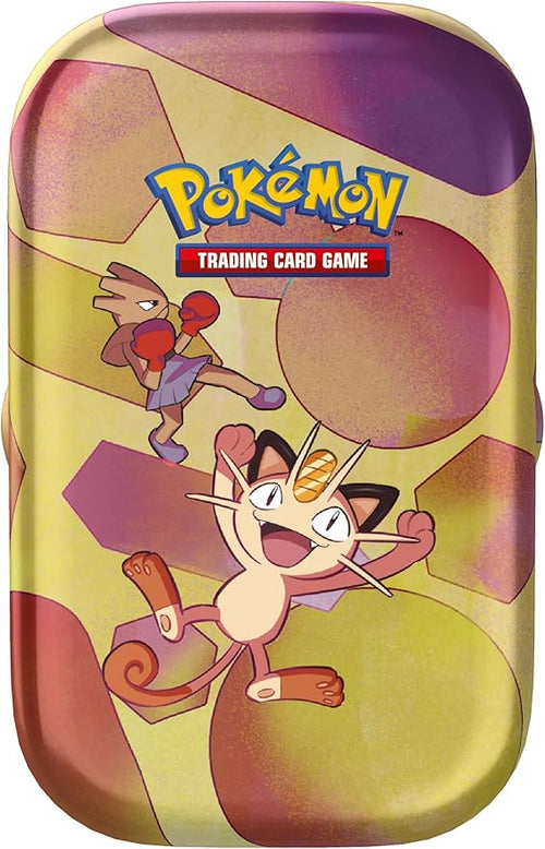 Pokémon 210-60396 Mini Cassette Trading Card Game: Meowth (Two Expansion Packs, One Coin, and One Card with Artwork) -151, Language: Italian