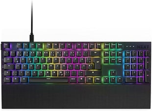 NZXT Function 2-2024 Full-Size Optical Gaming Keyboard | Illuminated RGB | 8K Polling Rate | Linear Optical Switches | Adjustable Actuation | Hot Swappable | Wrist Rest | Black DE (QWERTZ)