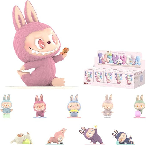 POP MART The Monsters Lazy Yoga Series Figures, 10PCs The Monsters Blind Box Figures, Random Design Action Figures Collectible Toys Home Decorations, Holiday Birthday Gifts, Whole Set