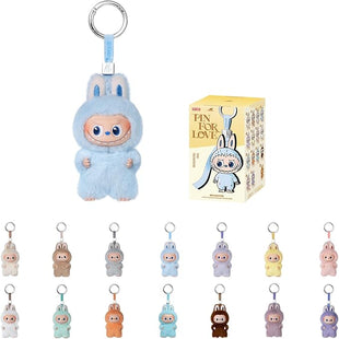 POP MART The Monster PIN for Love Series - Vinyl Plush Pendant Blind Box (A-M), Labubu Collectible Toys, Holiday Birthday Gifts for Girls and Boys, Single Box