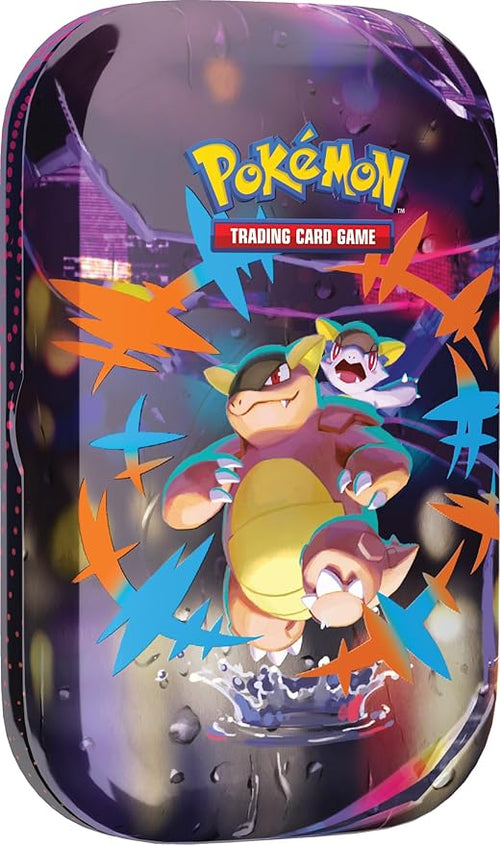 Pokémon TCG: Mega Heroes Mini Tin – Mega Kangaskhan (1 Sticker, 1 Art Card & 2 Booster Packs)