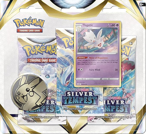 Pokémon Silver Tempest Triple Pack (3 Boosters & Togetic Foil Promo Card)