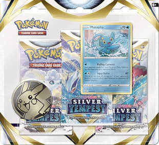 Pokémon Silver Tempest Triple Pack (3 Boosters & Manaphy Foil Promo Card)