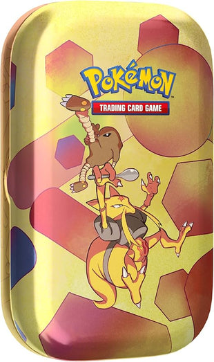 Pokémon TCG: Scarlet & Violet—151 Mini Tin – Kadabra (2 Booster Packs, 1 Coin & 1 Art Card)