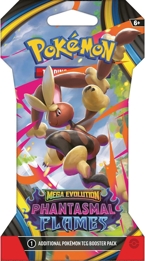 Pokemon TCG: Mega Evolution Phantasmal Flames Sleeved Booster Pack - 10 Cards