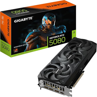 Gigabyte GeForce RTX 5080 WINDFORCE OC SFF 16G Graphics Card - 16GB GDDR7, 256bit, PCI-E 5.0, 2670MHz Core Clock, 3 x DP 2.1a, 1 x HDMI 2.1b, GV-N5080WF3OC-16GD