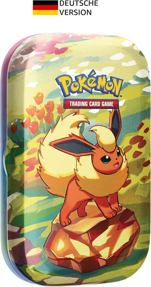 Pokémon - Trading Card Game: Mini Tin Box Crimson & Purple - Prismatic Developments: Flamara (2 Booster Packs & 1 Coin)