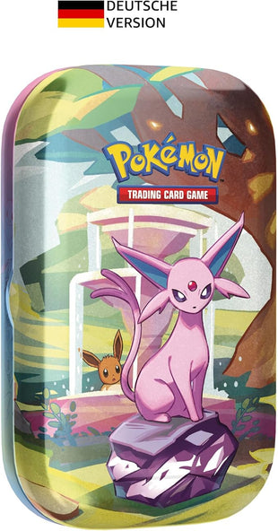 Pokémon - Trading Card Game: Mini Tin Box Crimson & Purple - Prismatic Developments: Psiana (2 Booster Packs & 1 Coin)