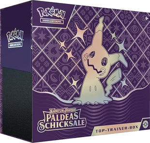 Pokémon - Trading Card Game: Top Trainer Box Crimson & Purple - Paldea's Fates (9 Booster Packs, 1 Holographic Full Screen Promo Card & Accessories)