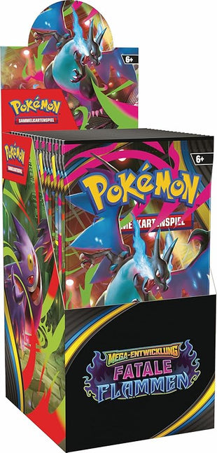 Pokémon - Trading Card Game: Booster Pack Display Mega Evolution - Fatal Flames (Contains 18 Booster Packs)