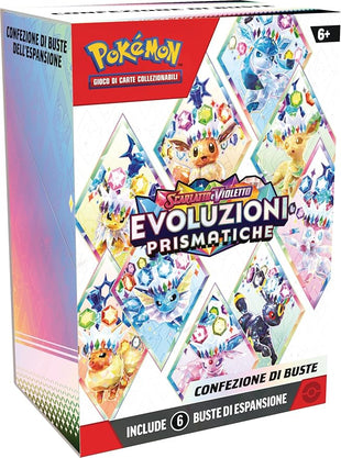 Pokémon TCG: Scarlet & Violet Booster Pack - Prismatic Evolutions (Six Booster Packs)
