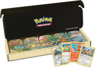 Pokémon TCG: Kanto Friends Mini Tin 5-Pack Bundle (10 Booster Packs, 5 Coins, 5 Art Cards)