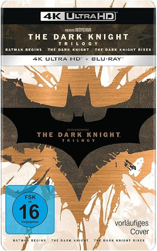 The Dark Knight Trilogy (Collector's Steelbook Edition, 3 4K-UHDs+6 Blu-rays)
