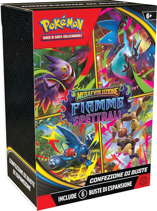 Pokémon: Megaevolution GCC Pokémon Ghost Flames Expansion Pack (Six Expansion Packs)
