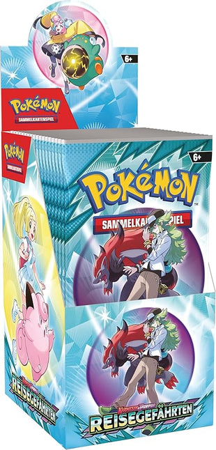 Pokémon - Trading Card Game: Crimson & Purple Booster Pack Display - Travel Companions (Contains 18 Booster Packs)