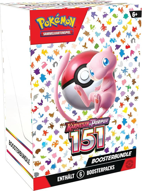 Pokémon - Trading Card Game: Crimson & Purple Booster Bundle - 151 (6 Booster Packs)