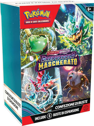 Pack of Scarlet and Violet Expansion Envelopes - Masked Twilight by GCC Pokémon (Six Expansion Packs) Italian Edition