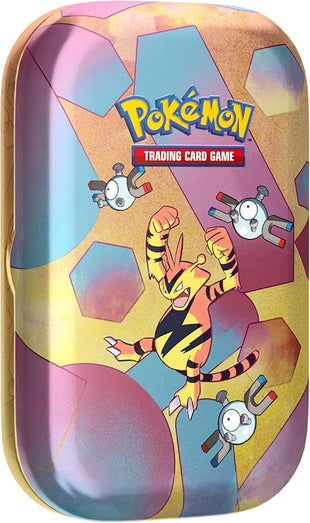Pokémon TCG: Scarlet & Violet—151 Mini Tin – Electabuzz (2 Booster Packs, 1 Coin & 1 Art Card)