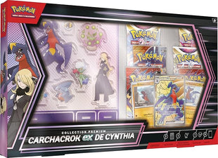 Pokémon JCC: Cynthia's Carchacrok-ex Premium Collection (3 Shiny Cards and 6 Boosters)
