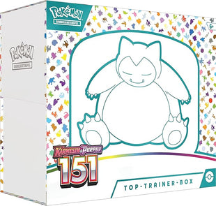 Pokémon - Trading Card Game: Top Trainer Box Crimson & Purple - 151 (9 Booster Packs & Premium Accessories)