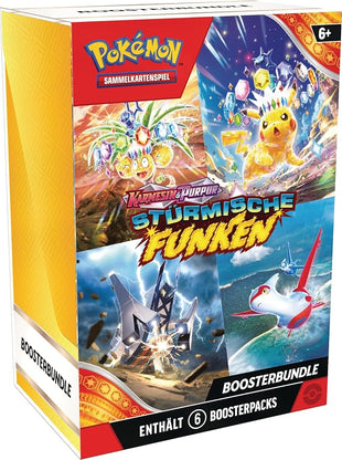 Pokémon - Trading Card Game: Crimson & Purple Booster Bundle - Stormy Sparks (6 Booster Packs)