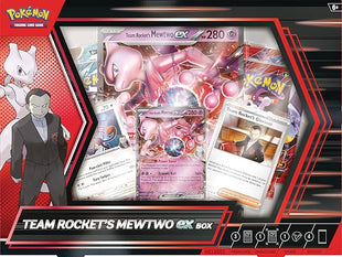 Pokemon TCG: Team Rocket's Mewtwo ex Box - 4 Packs, Promos