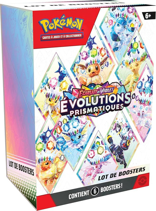 Pokémon: Scarlet & Purple Booster Pack - Prismatic Evolutions of the Pokémon TCG (6 Boosters)