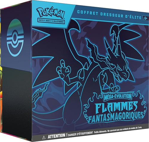 Pokémon : Mega Evolution Elite Trainer Set - Pokémon TCG Flames (1 Fully Illustrated Promo Card, 9 Booster Packs and Premium Game Accessories)