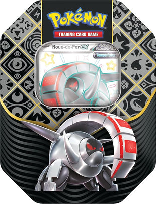 Pokémon TCG: Scarlet and Purple Box – Destinies of Paldea – Iron Wheel-ex (1 Shiny Promo Card and 4 Boosters)