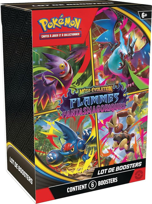 Pokémon : Pokémon TCG Mega Evolution Booster Pack - Phantasmagoric Flames (6 Boosters)