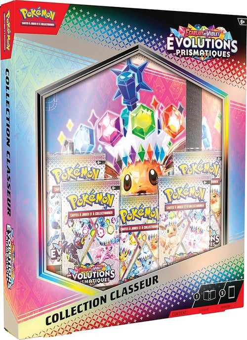 Pokémon TCG: Scarlet & Purple Collection - Prismatic Evolution (378 Pocket Binder & 5 Boosters)