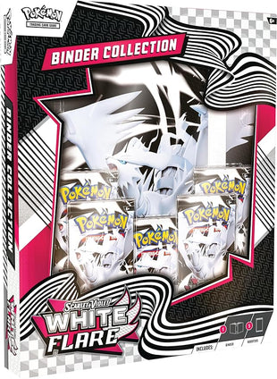 Pokémon TCG: Scarlet & Violet—White Flare Binder Collection (Reshiram Binder & 5 Booster Packs)