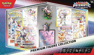 Pokémon TCG: Scarlet & Violet—Prismatic Evolutions Premium Figure Collection (2 Etched Foil Promo Cards, 11 TCG: Scarlet & Violet—Prismatic Evolutions Booster Packs & More)