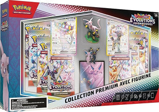 Pokémon : Premium Collection with Scarlet & Purple Figure - Prismatic Evolution of the Pokémon TCG (2 Textured Glossy Promo Cards, 11 Boosters)