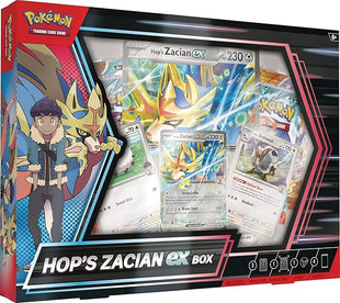 Pokémon TCG: Hop’s Zacian ex Box (3 Foil Promo Cards, 1 Foil Oversize Card & 4 Booster Packs)