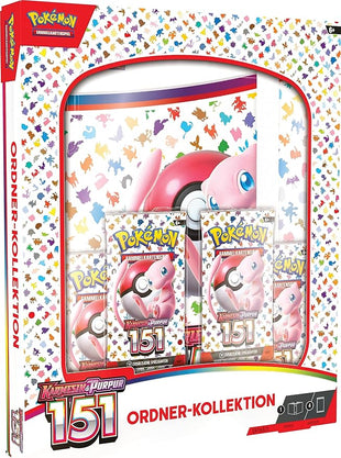Pokémon - Trading Card Game: Folder Collection Crimson & Purple - 151 (Folder with 360 Card Slots & 4 Booster Packs)