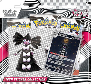 Pokémon TCG: Scarlet & Violet White Flare Tech Sticker Collection, Gothitelle, 1 Foil Promo Card & 3 Booster Packs