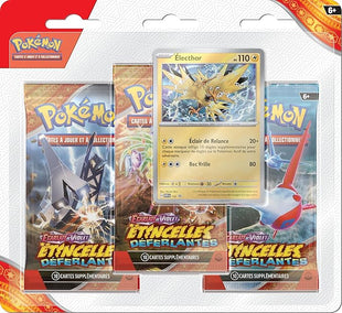 Pokémon TCG: Scarlet & Purple Electhor Booster Packs - Surging Sparks (3 Booster Packs & 1 Shiny Promo Card)
