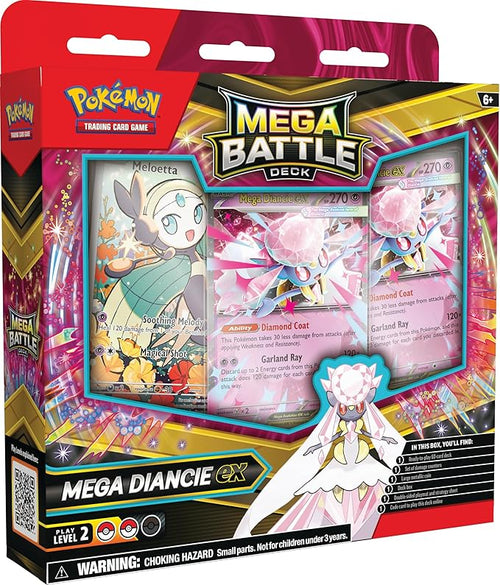 Pokémon TCG: Mega Battle Deck—Mega Diancie ex (1 Ready-to-Play 60-Card Deck)