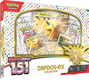 Amigo Verlag Pokémon TCG COLLECTIBLE_CARD Box, Includes 4 Booster Packs, Zapdos-ex Promo Card, Elektek Card, Oversized Zapdos-ex Card & Code Card for Pokémon Trading Card Game Live